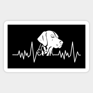 German Shorthaired Pointer Heartbeat Magnet